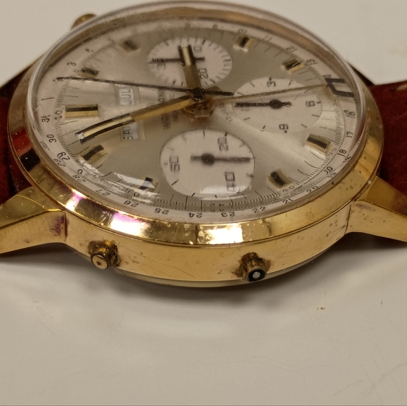 Jumbo WAKMANN Triple Date Chronograph Valjoux Watch - Picture 14 of 16